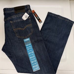 Rock & Roll Denim Men's Slim Straight Jeans - Dark Blue